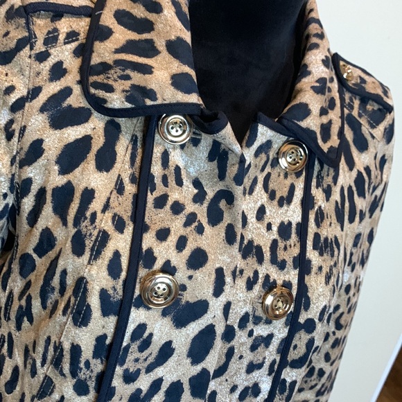 WHBM leopard print short swing jacket - Picture 4 of 13